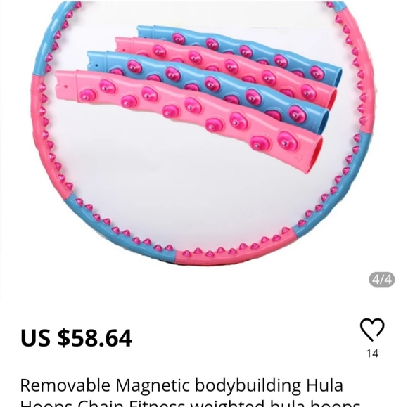 Removable magnetic Hula Hoop